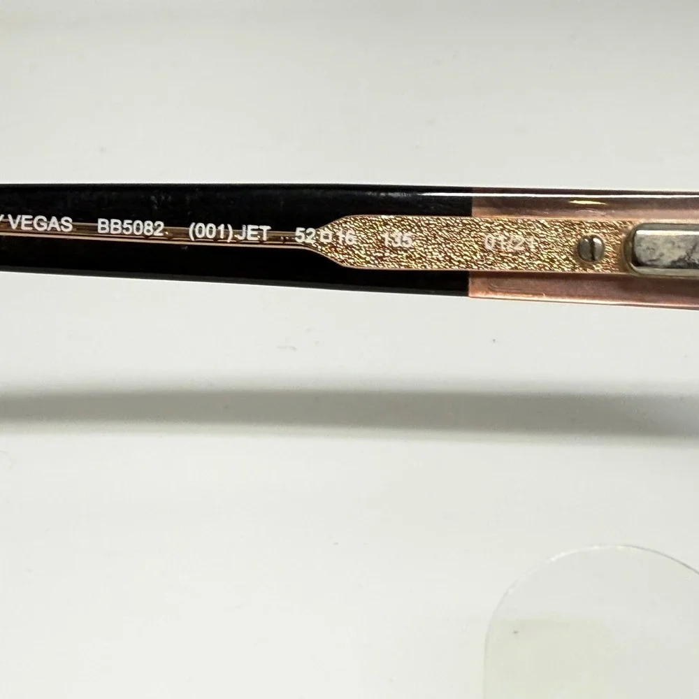 Bebe Lady Vegas BB5082 001 Jet Black Eyeglasses Frames 52-16-135 Rhinestone